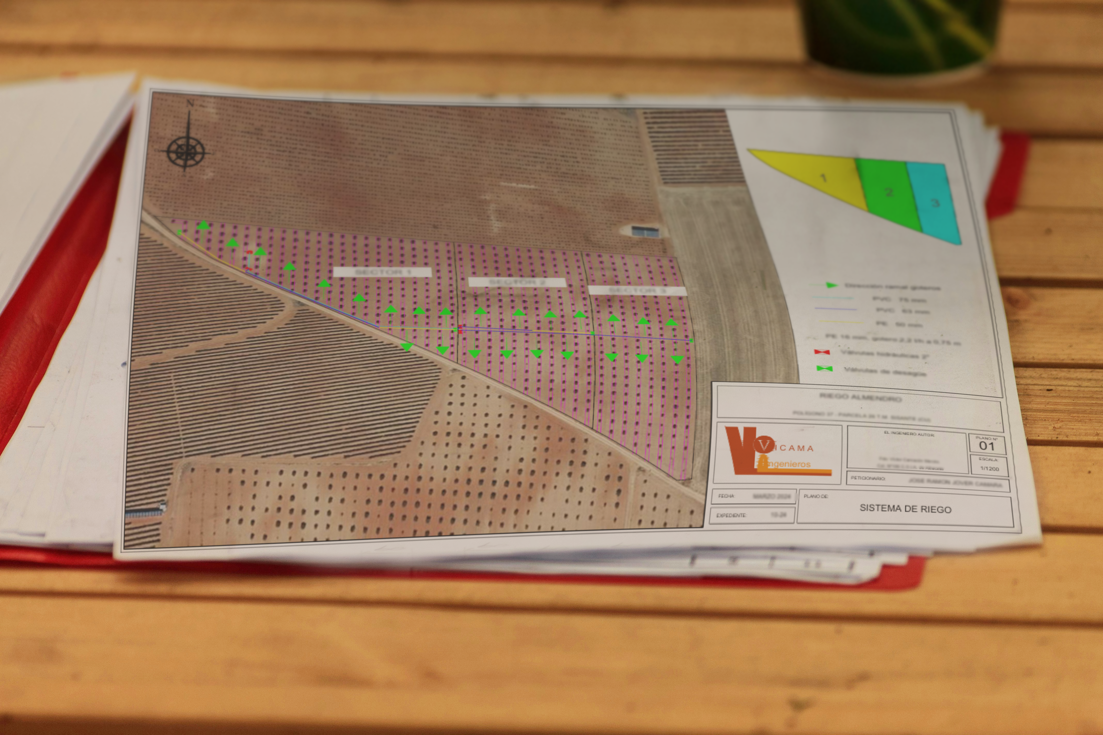 Vista general de un GIS personalizado para una comunidad de regantes